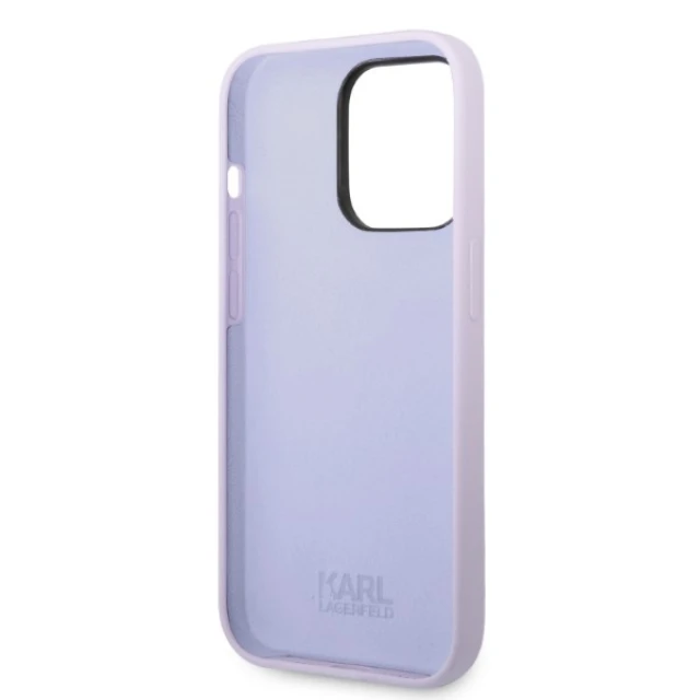 Чохол Karl Lagerfeld Silicone Ikonik для iPhone 14 Pro Max Purple (KLHCP14XSNIKBCU)