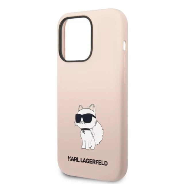 Чохол Karl Lagerfeld Silicone Choupette для iPhone 14 Pro Max Pink (KLHCP14XSNCHBCP)