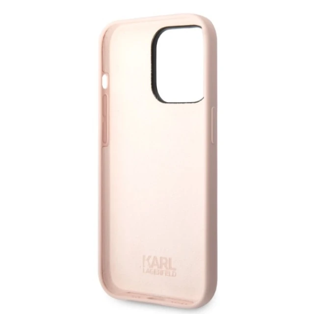 Чохол Karl Lagerfeld Silicone Choupette для iPhone 14 Pro Max Pink (KLHCP14XSNCHBCP)