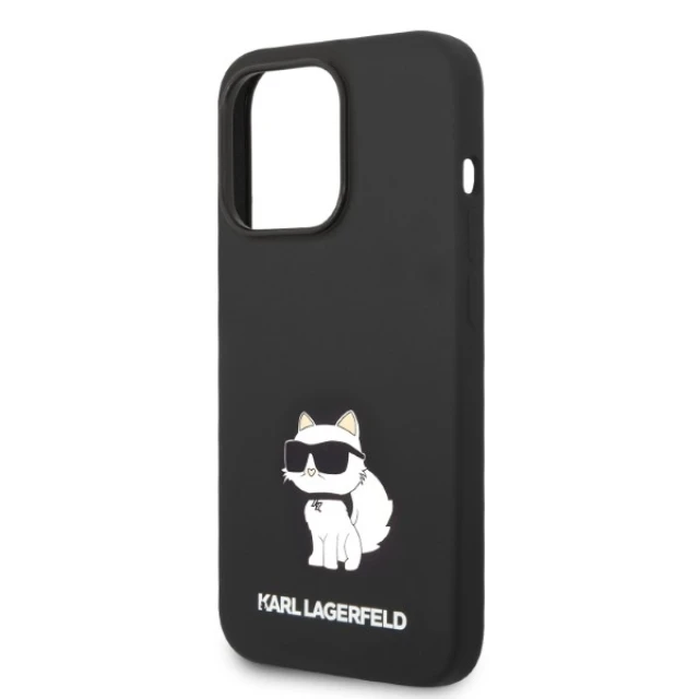 Чохол Karl Lagerfeld Silicone Choupette для iPhone 14 Pro Max Black (KLHCP14XSNCHBCK)