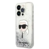 Чохол Karl Lagerfeld Glitter Karl Head для iPhone 14 Pro Silver (KLHCP14LLNKHCH)
