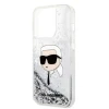 Чохол Karl Lagerfeld Glitter Karl Head для iPhone 14 Pro Silver (KLHCP14LLNKHCH)