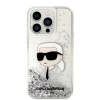 Чохол Karl Lagerfeld Glitter Karl Head для iPhone 14 Pro Max Silver (KLHCP14XLNKHCH)