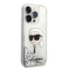 Чохол Karl Lagerfeld Glitter Karl Head для iPhone 14 Pro Max Silver (KLHCP14XLNKHCH)