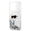 Чохол Karl Lagerfeld Glitter Karl Head для iPhone 14 Pro Max Silver (KLHCP14XLNKHCH)