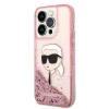 Чохол Karl Lagerfeld Glitter Karl Head для iPhone 14 Pro Max Pink (KLHCP14XLNKHCP)