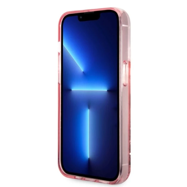 Чохол Karl Lagerfeld Glitter Karl Head для iPhone 14 Pro Max Pink (KLHCP14XLNKHCP)