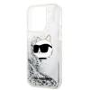 Чохол Karl Lagerfeld Glitter Choupette Head для iPhone 14 Pro Silver (KLHCP14LLNCHCS)