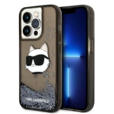 Чехол Karl Lagerfeld Glitter Choupette Head для iPhone 14 Pro Black (KLHCP14LLNCHCK)