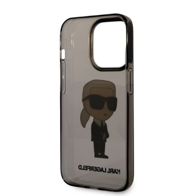 Чохол Karl Lagerfeld Ikonik Karl Lagerfeld для iPhone 14 Pro Black (KLHCP14LHNIKTCK)