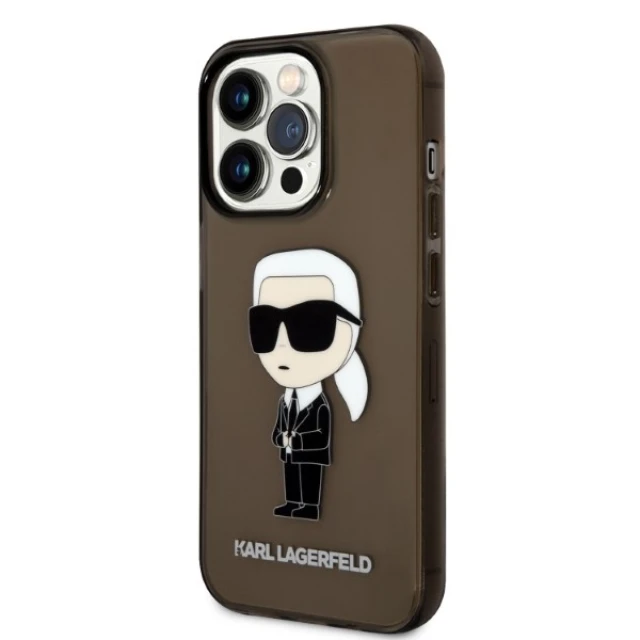 Чохол Karl Lagerfeld Ikonik Karl Lagerfeld для iPhone 14 Pro Max Black (KLHCP14XHNIKTCK)