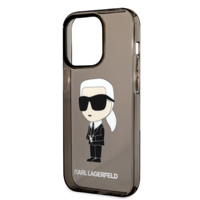 Чохол Karl Lagerfeld Ikonik Karl Lagerfeld для iPhone 14 Pro Max Black (KLHCP14XHNIKTCK)