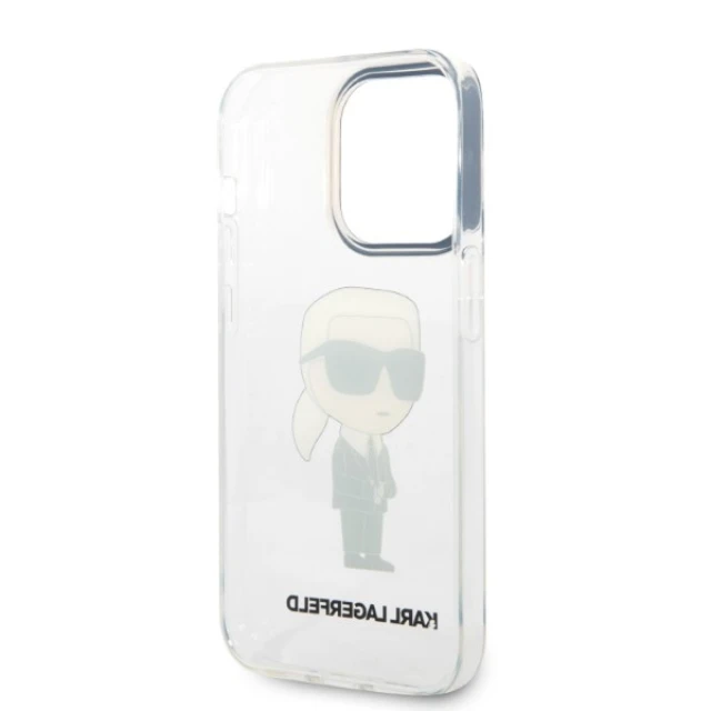 Чохол Karl Lagerfeld Ikonik Karl Lagerfeld для iPhone 14 Pro Transparent (KLHCP14LHNIKTCT)