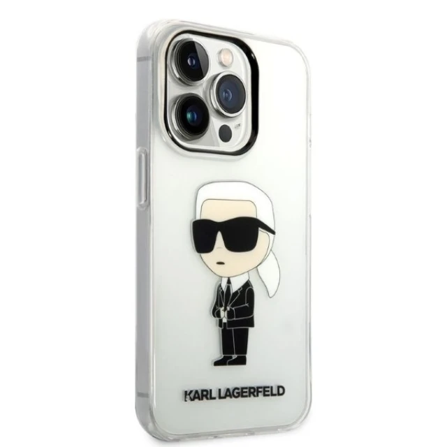 Чохол Karl Lagerfeld Ikonik Karl Lagerfeld для iPhone 14 Pro Max Transparent (KLHCP14XHNIKTCT)