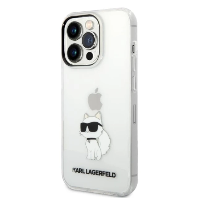 Чохол Karl Lagerfeld Ikonik Choupette для iPhone 14 Pro Transparent (KLHCP14LHNCHTCT)