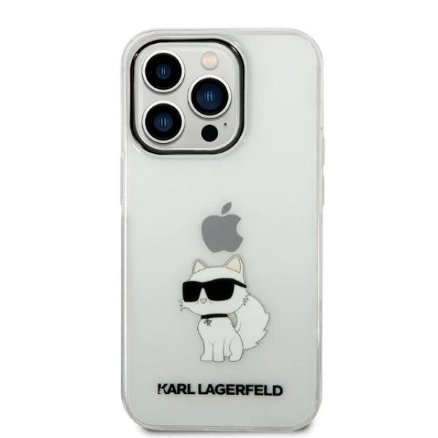 Чохол Karl Lagerfeld Ikonik Choupette для iPhone 14 Pro Transparent (KLHCP14LHNCHTCT)
