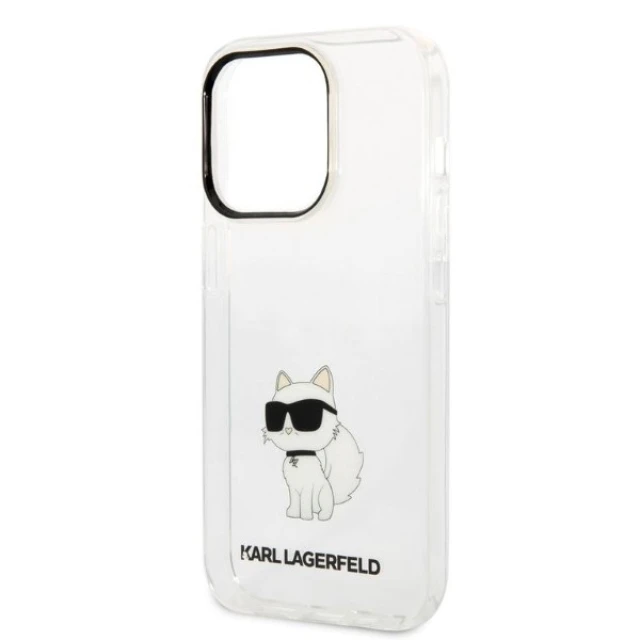 Чохол Karl Lagerfeld Ikonik Choupette для iPhone 14 Pro Transparent (KLHCP14LHNCHTCT)
