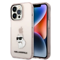 Чехол Karl Lagerfeld Ikonik Choupette для iPhone 14 Pro Pink (KLHCP14LHNCHTCP)