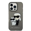 Чохол Karl Lagerfeld Gliter Karl & Choupette для iPhone 14 Pro Black (KLHCP14LHNKCTGK)