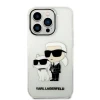 Чохол Karl Lagerfeld Gliter Karl & Choupette для iPhone 14 Pro Transparent (KLHCP14LHNKCTGT)