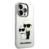 Чохол Karl Lagerfeld Gliter Karl & Choupette для iPhone 14 Pro Transparent (KLHCP14LHNKCTGT)