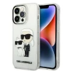 Чохол Karl Lagerfeld Gliter Karl & Choupette для iPhone 14 Pro Max Transparent (KLHCP14XHNKCTGT)