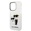 Чохол Karl Lagerfeld Gliter Karl & Choupette для iPhone 14 Pro Max Transparent (KLHCP14XHNKCTGT)