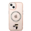 Чохол Karl Lagerfeld Iconic Karl & Choupette для iPhone 14 Plus Pink with MagSafe (KLHMP14MHNKCIP)