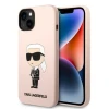 Чехол Karl Lagerfeld Silicone Ikonik для iPhone 14 Plus Pink with MagSafe (KLHMP14MSNIKBCP)