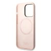 Чохол Karl Lagerfeld Silicone Ikonik для iPhone 14 Pro Max Pink with MagSafe (KLHMP14XSNIKBCP)