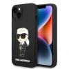 Чохол Karl Lagerfeld Silicone Ikonik для iPhone 14 Plus Black with MagSafe (KLHMP14MSNIKBCK)