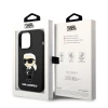 Чехол Karl Lagerfeld Silicone Ikonik для iPhone 14 Pro Black with MagSafe (KLHMP14LSNIKBCK)