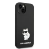 Чохол Karl Lagerfeld Silicone Choupette для iPhone 14 Plus Black with MagSafe (KLHMP14MSNCHBCK)