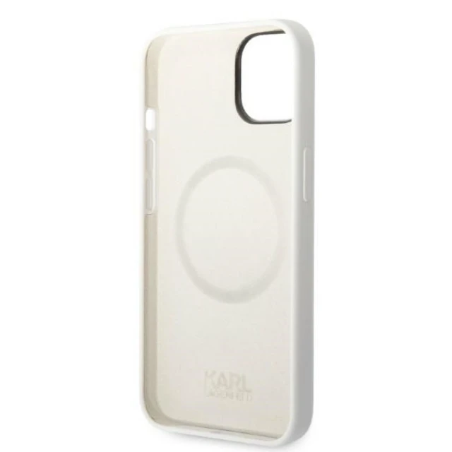 Чехол Karl Lagerfeld Silicone Choupette для iPhone 14 Plus White with MagSafe (KLHMP14MSNCHBCH)