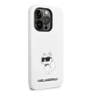 Чехол Karl Lagerfeld Silicone Choupette для iPhone 14 Pro Max White with MagSafe (KLHMP14XSNCHBCH)