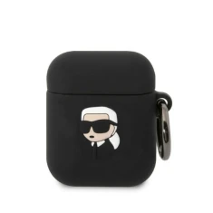 Чехол Karl Lagerfeld Silicone Karl Head 3D для AirPods 2 | 1 Black (KLA2RUNIKK)