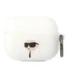 Чехол Karl Lagerfeld Silicone Karl Head 3D для Airpods Pro White (KLAPRUNIKH)