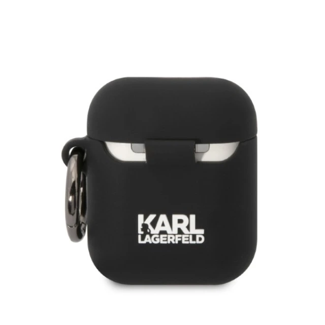 Чехол Karl Lagerfeld Silicone Choupette Head 3D для AirPods 2 | 1 Black (KLA2RUNCHK)