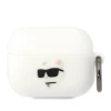 Чохол Karl Lagerfeld Silicone Choupette Head 3D для AirPods Pro White (KLAPRUNCHH)