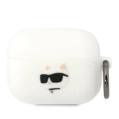 Чехол Karl Lagerfeld Silicone Choupette Head 3D для AirPods Pro White (KLAPRUNCHH)