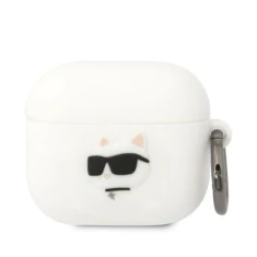 Чехол Karl Lagerfeld Silicone Choupette Head 3D для AirPods 3 White (KLA3RUNCHH)