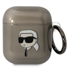 Чехол Karl Lagerfeld Karl`s Head для Airpods 2/1 Black (KLA2HNIKTCK)