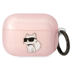 Чехол Karl Lagerfeld Ikonik Choupette для Airpods Pro Pink (KLAPHNCHTCP)