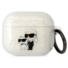 Чехол Karl Lagerfeld Gliter Karl & Choupette для Airpods 3 Transparent (KLA3HNKCTGT)
