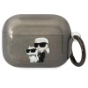 Чохол Karl Lagerfeld Gliter Karl & Choupette для Airpods Pro Black (KLAPHNKCTGK)