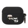 Чохол Karl Lagerfeld Silicone Karl & Choupette для AirPods Pro Black (KLACAPSILKCK)
