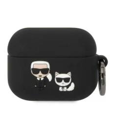 Чохол Karl Lagerfeld Silicone Karl & Choupette для AirPods Pro Black (KLACAPSILKCK)