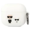 Чохол Karl Lagerfeld Silicone Karl & Choupette для Airpods 3 White (KLACA3SILKCW)
