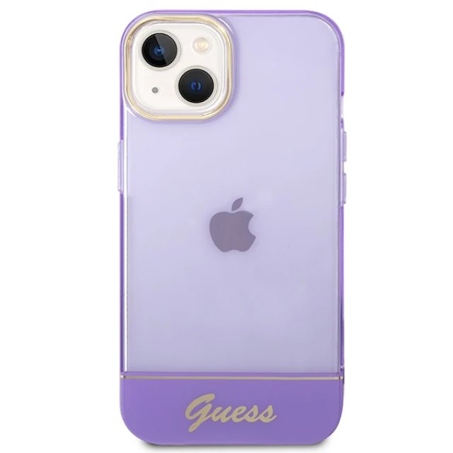 Чохол Guess Translucent для iPhone 14 Plus Purple (GUHCP14MHGCOU)