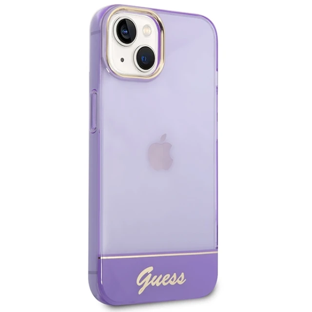 Чохол Guess Translucent для iPhone 14 Plus Purple (GUHCP14MHGCOU)